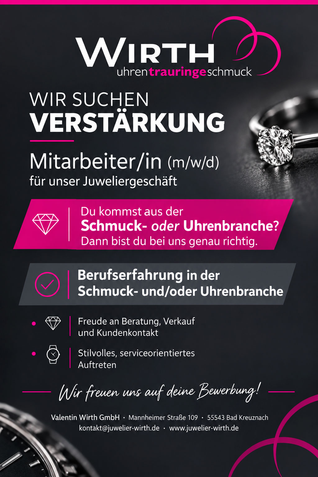 Stellenangebot Wirth 2026